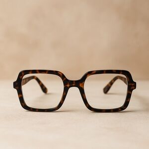 Tortoise Square Frame Glasses